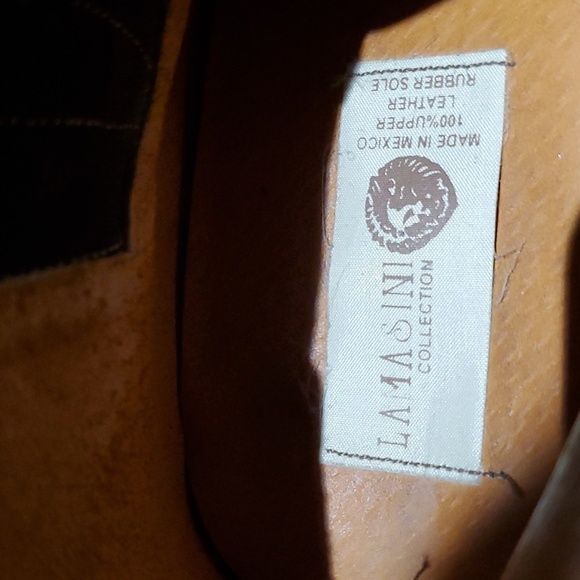 LAMASINI BOOTS, BROWN SHOES SIZE 28 1/2 US10 MADE IN MEXICO CHUKKA BOOTS - Picture 8 of 12